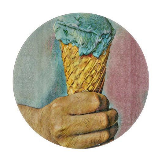 Vintage ice cream cone snijplank (Voorkant)