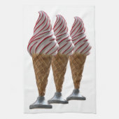 Vintage ice cream cone theedoek (Verticaal)