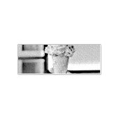 Vintage ice cream cone zelfinktende stempel (Design)