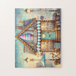 Vintage Ice Cream Shop Cobblestone Lane Legpuzzel