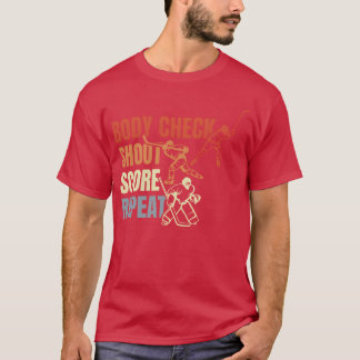Vintage Ice Hockey Quote family T-shirt