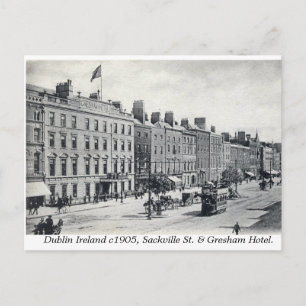 Vintage Ierland, 1905 Sackville Street Dublin Briefkaart