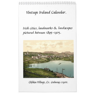 Vintage Ierland, antieke Ierse afbeeldingen kalend Kalender
