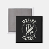 Vintage Ierland Cricket Logo Magneet (Voorkant / Achterkant)