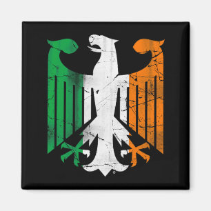 Vintage Iers Duits erfgoed St Patricks Day T-shirt Magneet