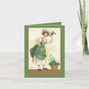 Vintage Ierse Misser St.Pat's Card Kaart