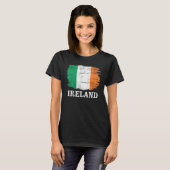Vintage Ierse Vlag T-shirt (Voorkant volledig)