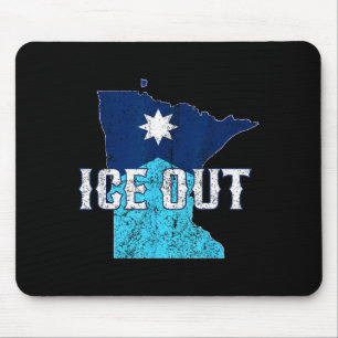 Vintage Ijs Uit Mn Minnesota Ontwerp Muismat