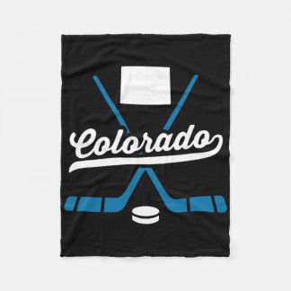 Vintage ijshockeysticks Colorado sportteam fan Fleece Deken