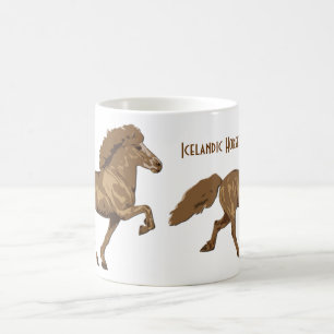 Vintage IJslandse paard in Tölt Koffiemok