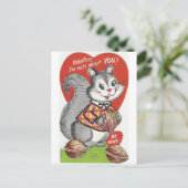 Vintage "ik ben Noten over u" Valentijn Feestdagenkaart (Staand voorkant)