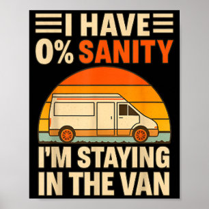 Vintage Ik blijf in de Van Phasmophobia Man's Poster