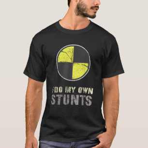 Vintage IK DOE MIJN EIGEN STUNTEN Racecar Crash Te T-shirt