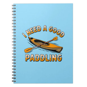 Vintage Ik Heb Een Goede Paddle Kayakken Kayaker  Notitieboek