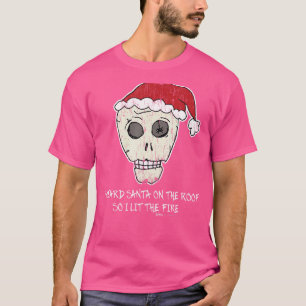 Vintage ik hoorde de kerstman op de weg tegen Chri T-shirt
