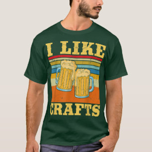 Vintage ik hou van ambachtelijke beer t-shirt
