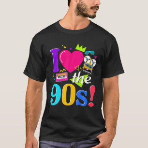 Vintage ik hou van de 90's die me 1990 90's casset t-shirt