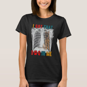 Vintage Ik kreeg een leuk Duitse herdershond Hallo T-shirt
