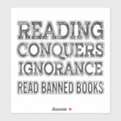 Vintage ik las boeken met geld sticker (Vel)