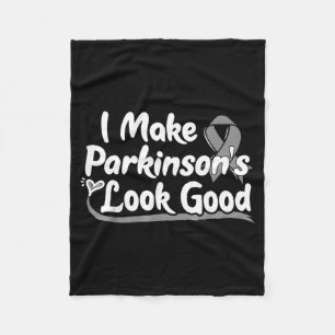 Vintage ik maak parkinson er goed uitzien met hart fleece deken