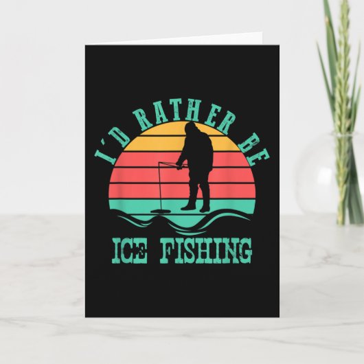 Vintage, IK ZOU RATHER ICE GEVIST zijn Kaart (Voorkant)