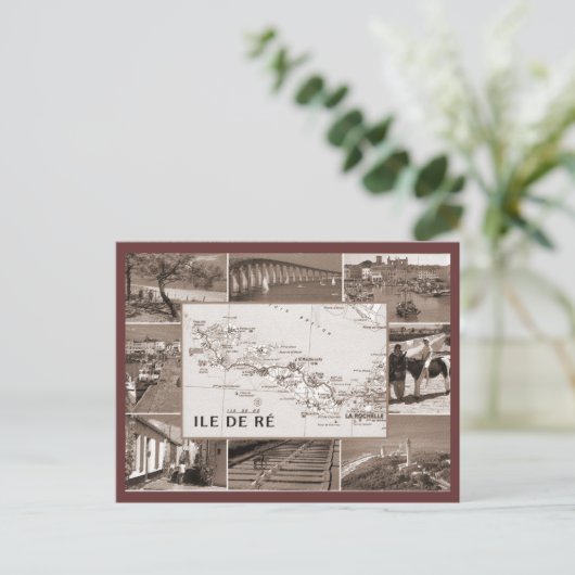 Vintage, Ile de Re Briefkaart (Staand voorkant)