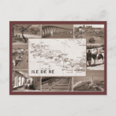 Vintage, Ile de Re Briefkaart (Voorkant)