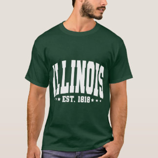 Vintage Illinois T-shirt USA 4 juli cadeau voor mi