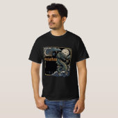 Vintage Illuminated Manuscript Leviathan DND T-shirt (Voorkant volledig)