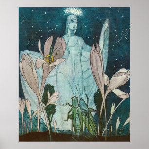 Vintage illustratie door Else Wenz Vietor Poster