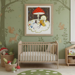 Vintage illustratie door Else Wenz Vietor  Poster