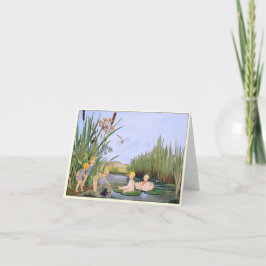 Vintage illustratie door Freddie Langeler Bedankkaart