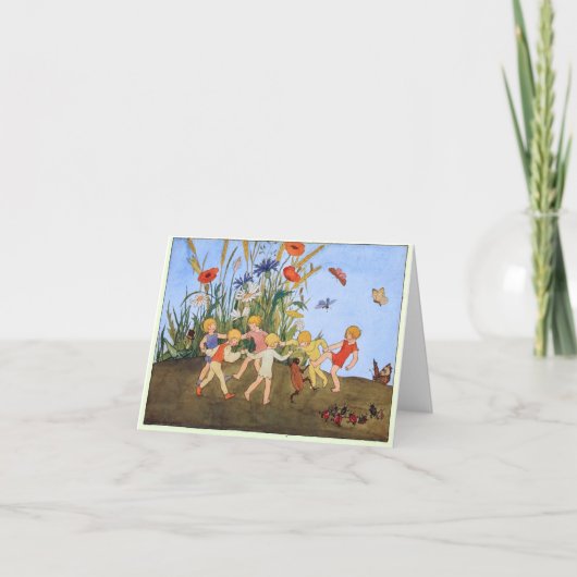 Vintage illustratie door Freddie Langeler Bedankkaart (Voorkant)