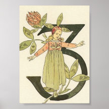 Vintage illustratie door Ottilia Adelborg Mini Pos