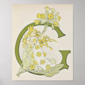 Vintage illustratie door Ottilia Adelborg Poster (Voorkant)