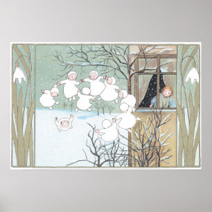 Vintage illustratie door Sibylle Von Olfers Poster