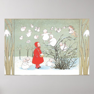 Vintage illustratie door Sibylle Von Olfers Poster