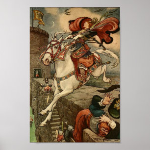 Vintage illustratie Frank C. Pape poster