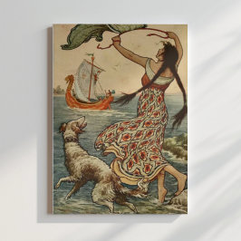 Vintage illustratie Frank C. Pape Poster