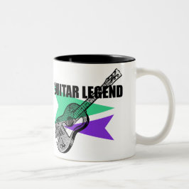 Vintage illustratie Mok gitaar Legend Retro