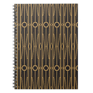 vintage illustratie. Naadloos geometrisch ornament Notitieboek