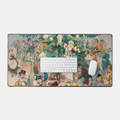 Vintage illustratie Puck's kerstboom, 1902 Bureaumat (Keyboard & Muis)