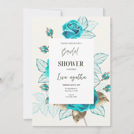 Vintage Illustratie Roos Vrijgezellenfeest A4 Kaart (Voorkant)