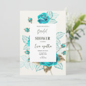 Vintage Illustratie Roos Vrijgezellenfeest A4 Kaart (Staand voorkant)