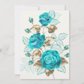 Vintage Illustratie Roos Vrijgezellenfeest A4 Kaart (Achterkant)