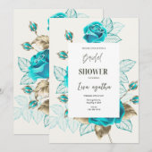 Vintage Illustratie Roos Vrijgezellenfeest A4 Kaart (Voorkant / Achterkant)