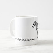 VINTAGE ILLUSTRATION Horse Clipping custom Mok (Voorkant links)
