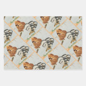 Vintage illustration of butterflies on berries inpakpapier vel (Voorkant 3)