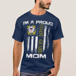 Vintage Im a Proud Coast Guard Mam met Amerikaanse T-shirt