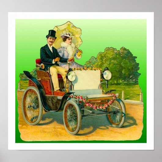 Vintage Image Couple en Antiek Poster auto (Voorkant)